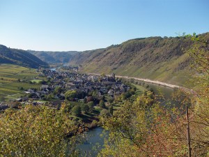 Blick vom BREVA Wein & Weg auf Valwig