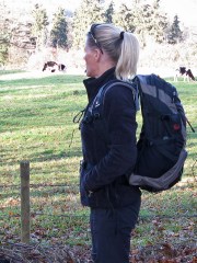 die TNF mit Rucksack