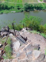 da geht es runter...