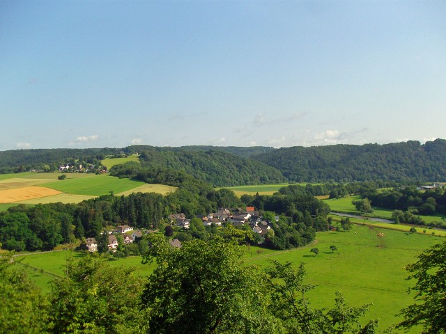 Der Blick auf Auel und die Sieg