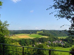 Ausblick von Blankenberg auf Auel