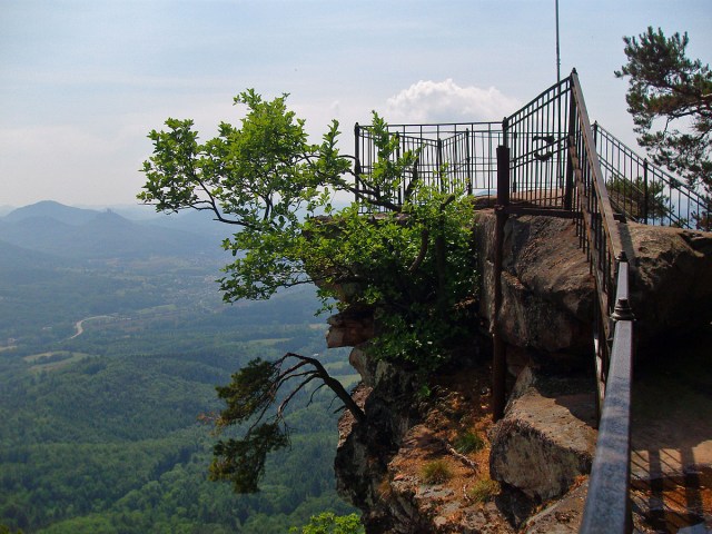 Blick vom Orensfelsen auf Annweiler und die Burg Trifels Blick vom Orensfelsen auf Annweiler und die Burg Trifels