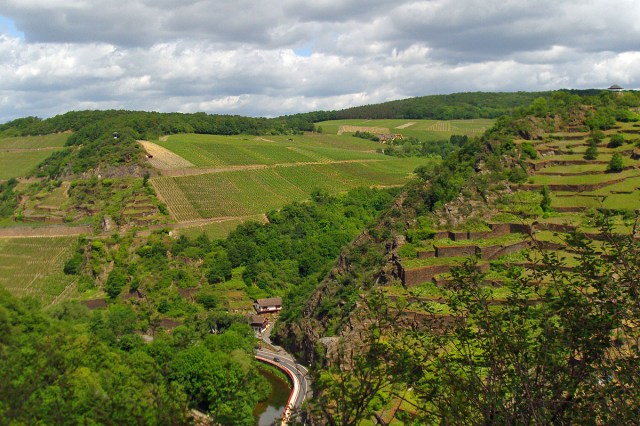 Blick von der Katzley auf die Bunte Kuh und den Försterhof