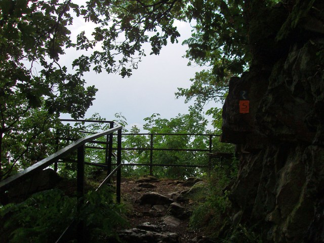 Aussichtspunkt auf dem Pfad hinab nach Rhöndorf