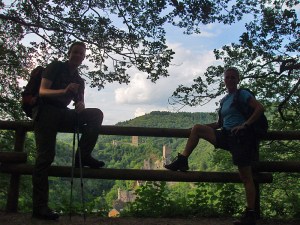 Am Ende der Tour mit den Manderscheider Burgen