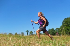 Speed geben mit den Stöcken