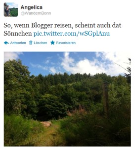 Wenn Blogger reisen scheint auch dat Sönnchen