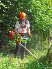 mit schwerem Gerät unterwegs