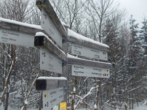 Beschilderung am Sauerländer Höhenflug