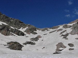 In Serpentinen zum Eisjöchl hinauf