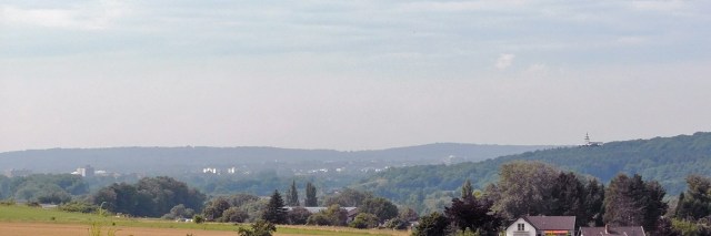 Blick auf Siegburg und die Abtei